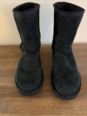 UGG Black Classic Short Suede Winter Boots